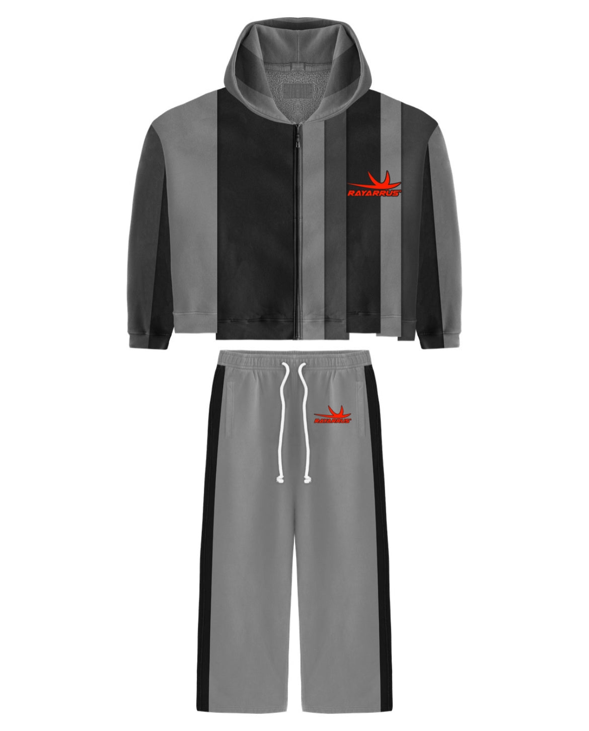 Earned stripes sweatsuit (BLACK)