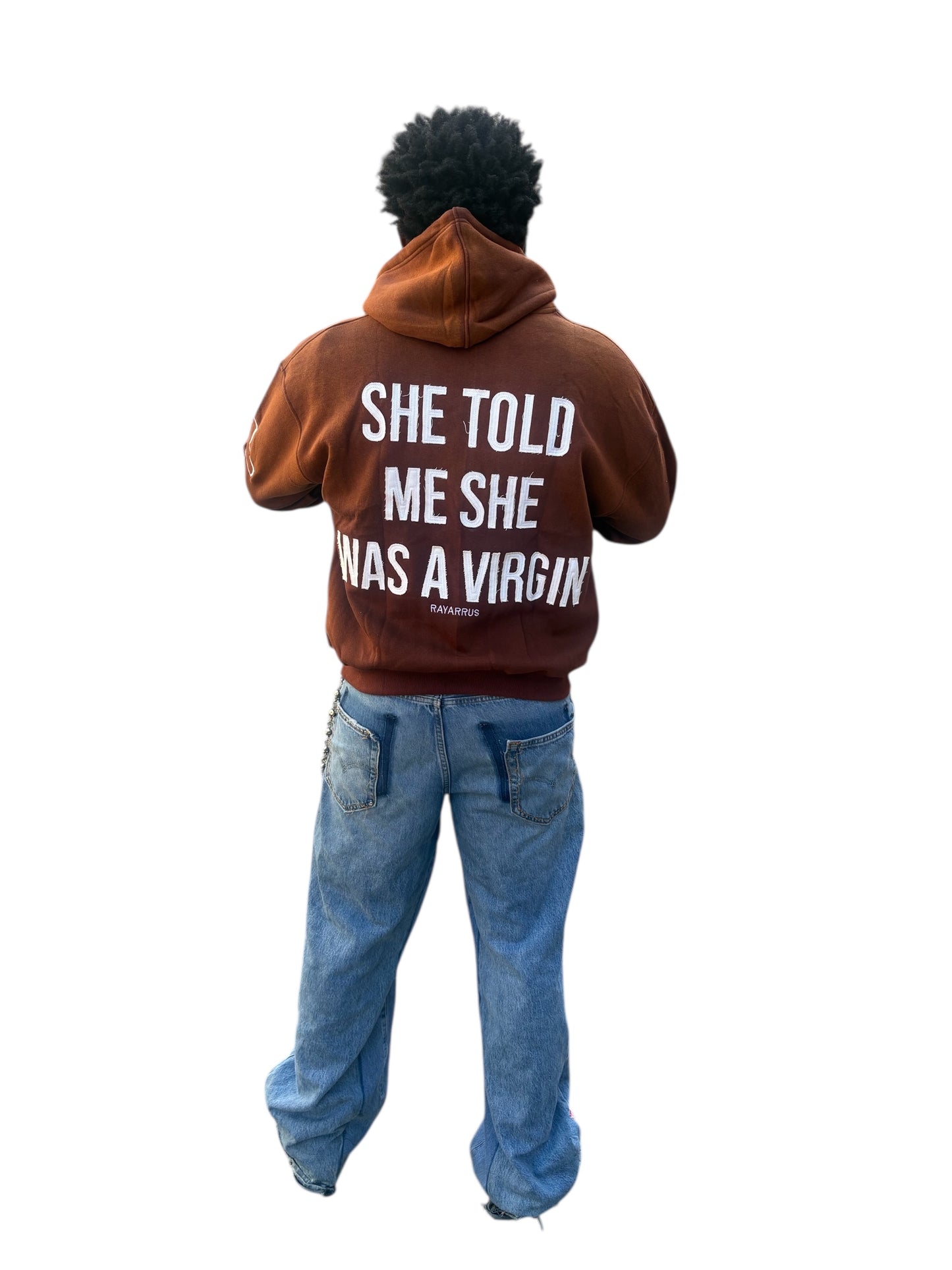 Virgin Mary Zipup (Brown)