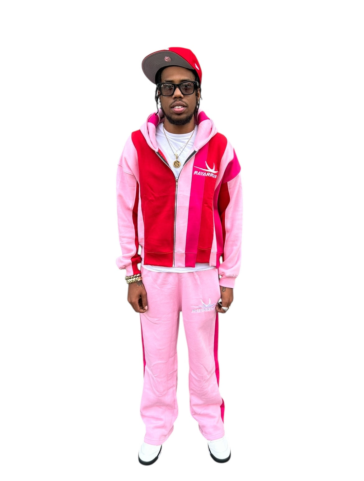 Earned stripes sweatsuit (PINK)