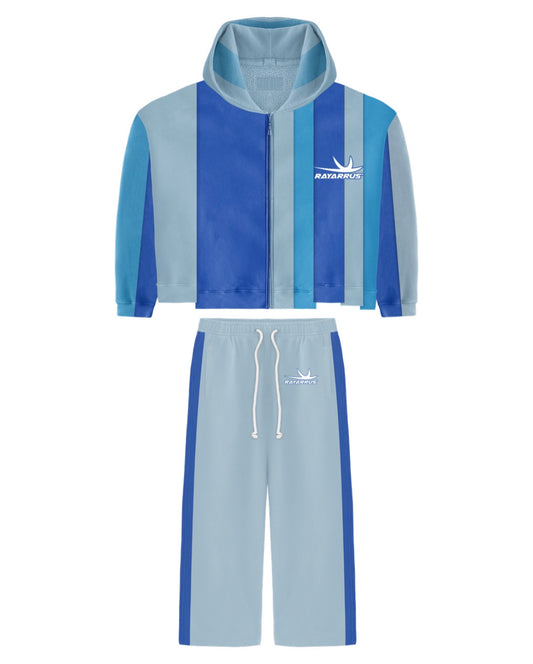 Earned stripes sweatsuit (BLUE)