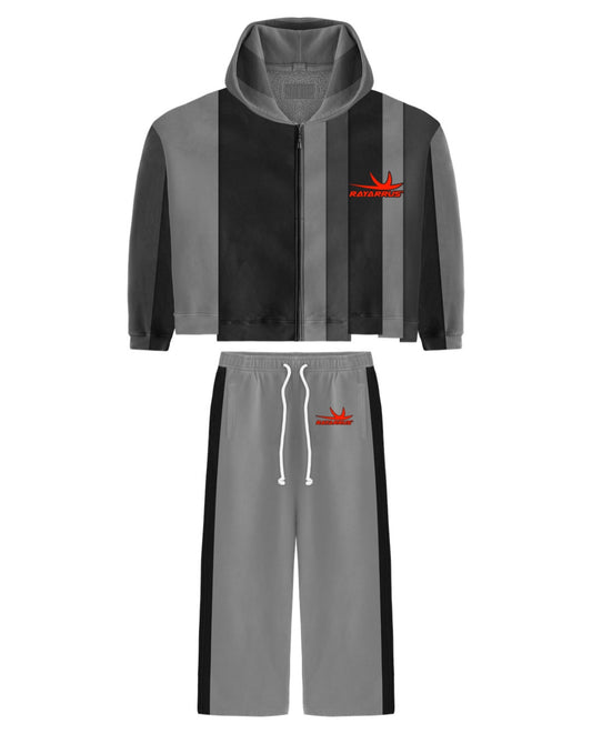 Earned stripes sweatsuit (BLACK)