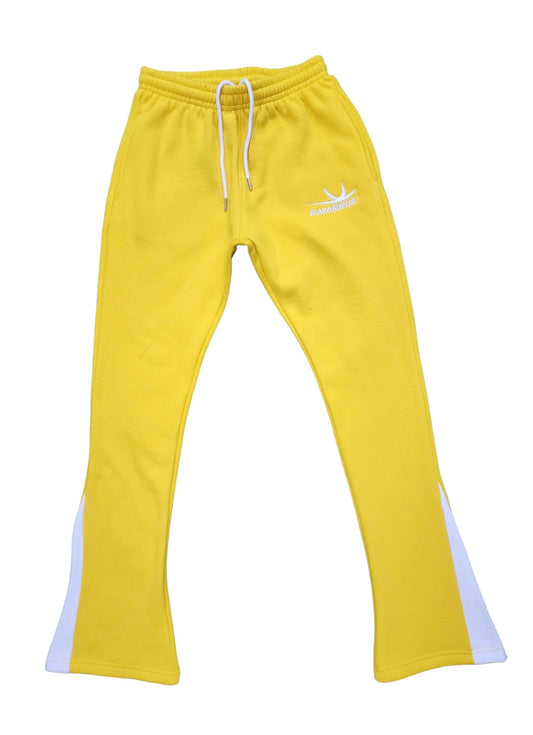 LOGO FLARE PANTS (YELLOW)