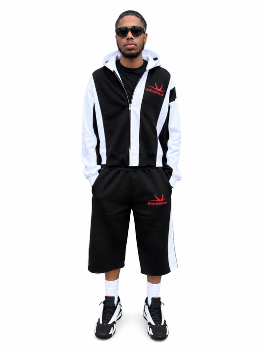 Earned Stripes Short Set (White)
