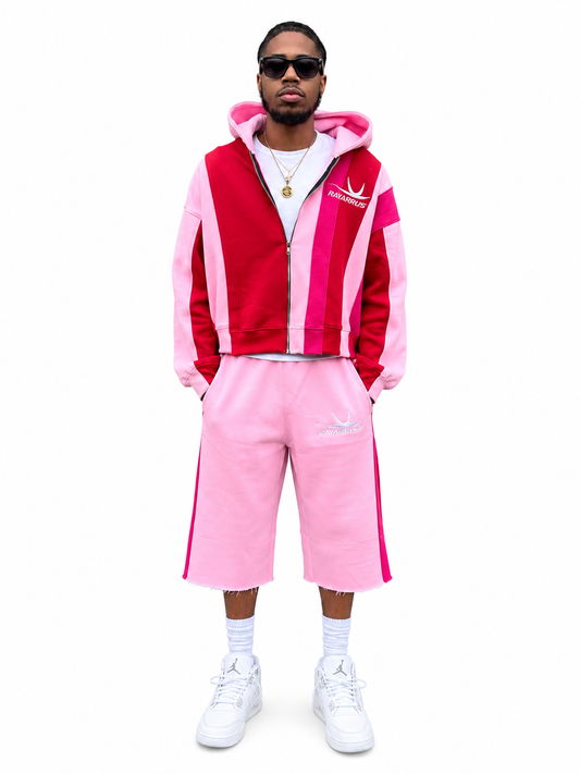 Earned Stripes Short Set (PINK)