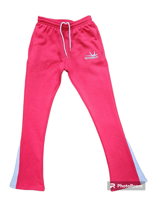 LOGO FLARE PANTS (RED)