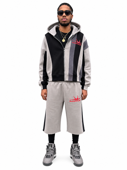 Earned Stripes Short Set (Grey)