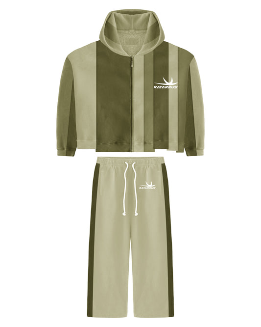 Earned Stripes Sweatsuit (BROCCOLI)